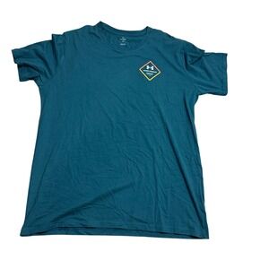 Under Armour Mens T Shirt 2XL XXL‎ Teal Graphic Originators Performance Loose